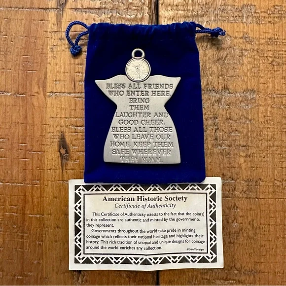 Pewter & Silver Coin House Blessing - Picture 5 of 5